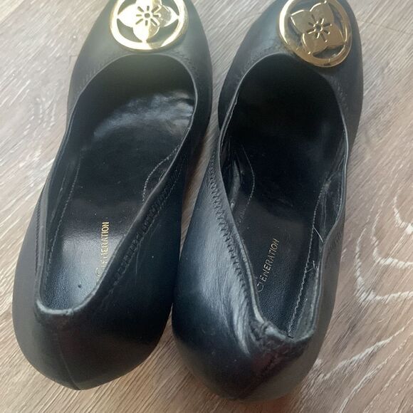 Bcbg generation black wedge heels size 8 1/2 GUC ❤️ - Picture 15 of 16